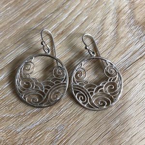 Hanging Asian Design Hoops